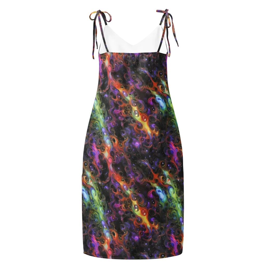 Galactic Gouache on Slip Dress — Back