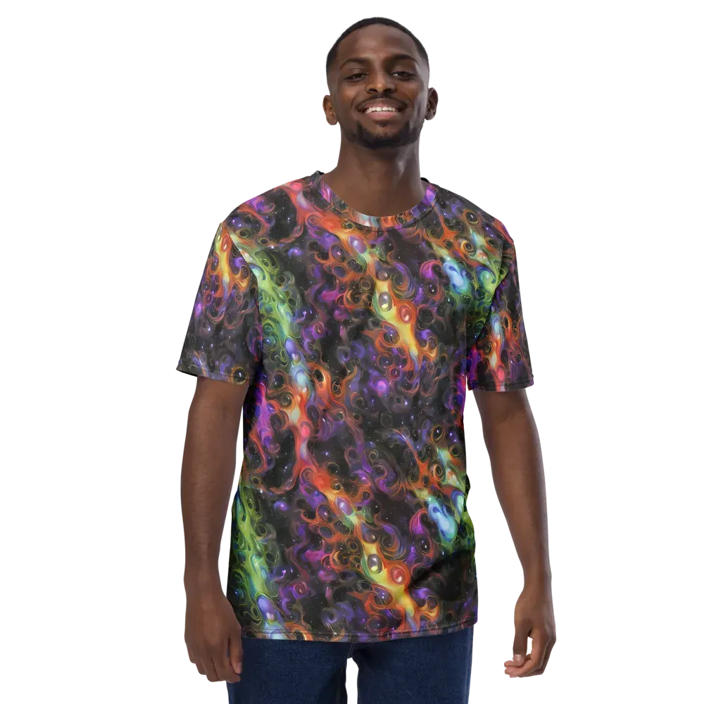Galactic Gouache on Men's Crew Neck T-Shirt — Front