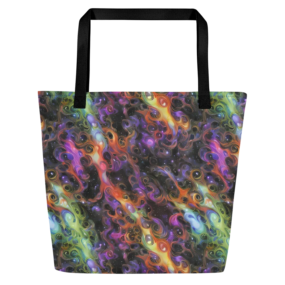 Galactic Gouache on Large Tote Bag W/ Pocket — Front