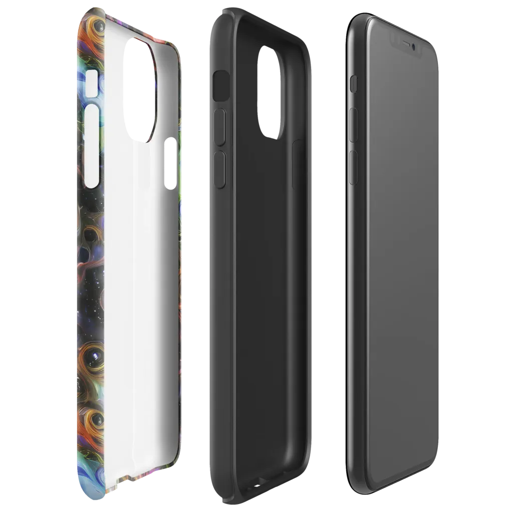 Galactic Gouache on Tough Case for iPhone® — Right