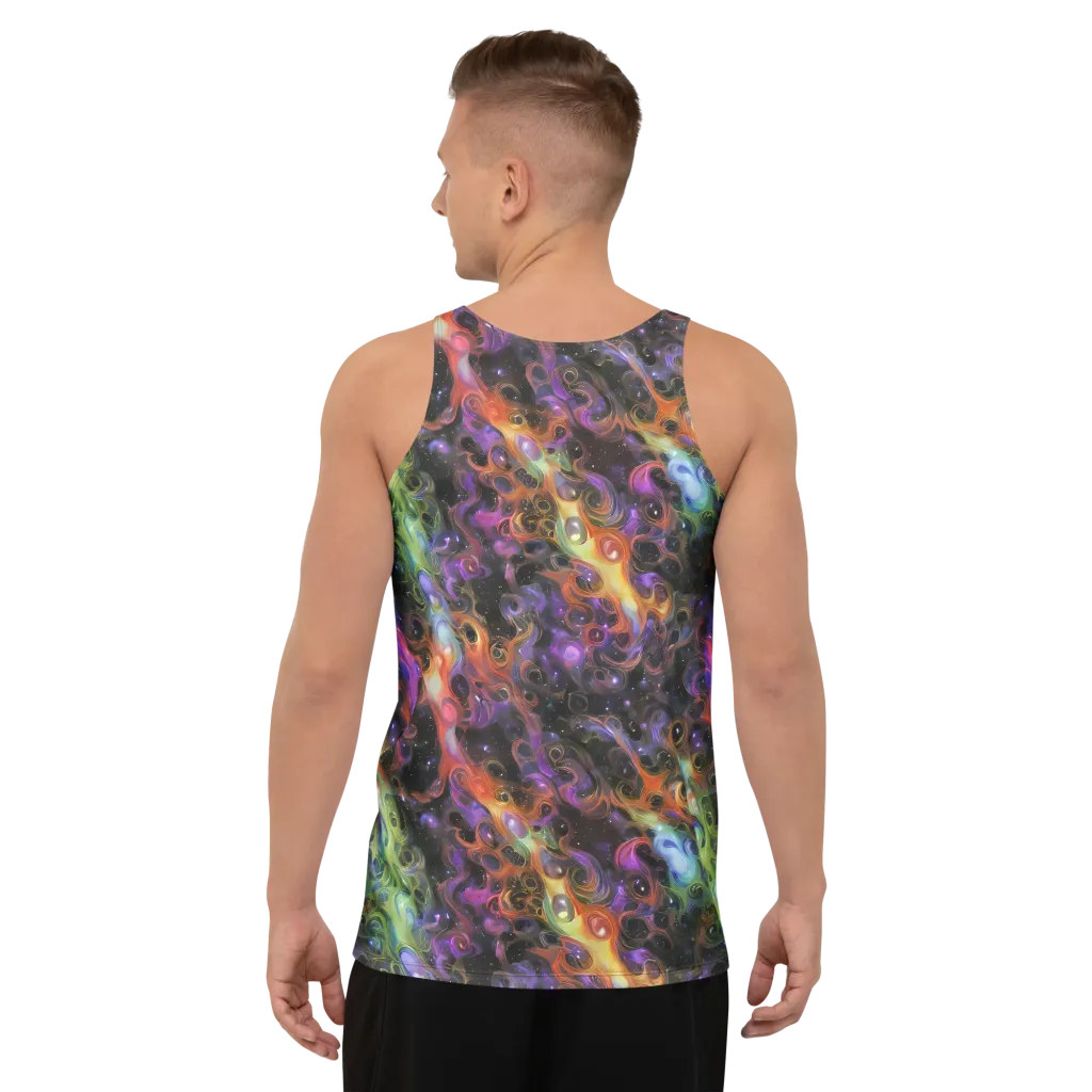 Galactic Gouache on Men's Tank Top — Back