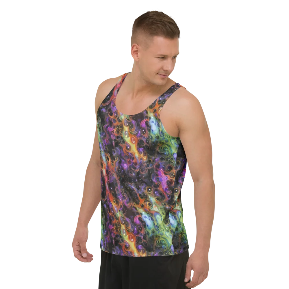 Galactic Gouache on Men's Tank Top — Left Front