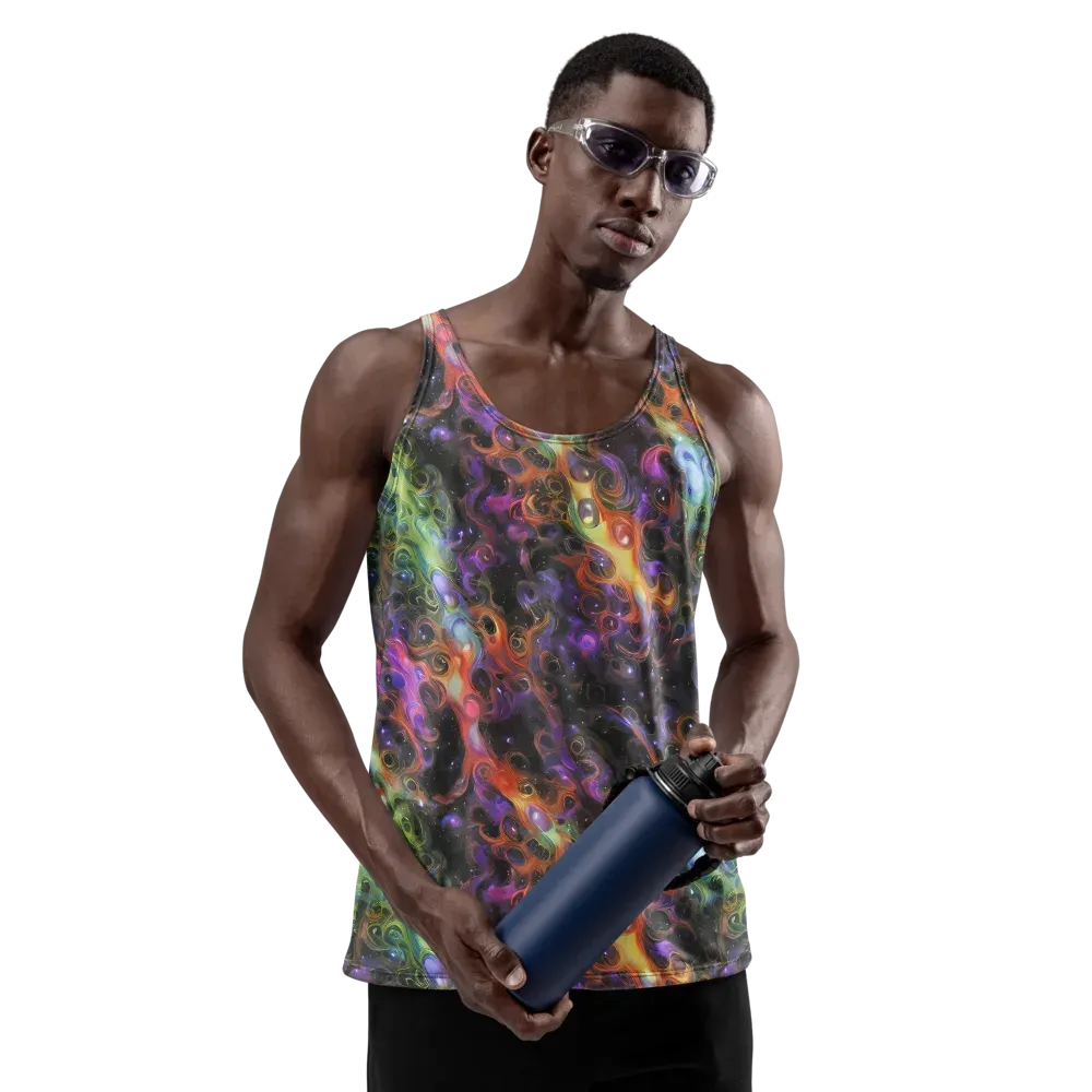 Galactic Gouache on Men's Tank Top — Front