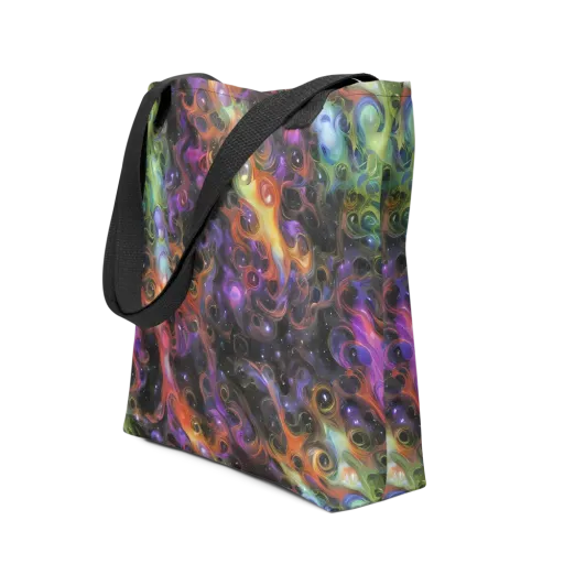 Galactic Gouache on a Tote Bag