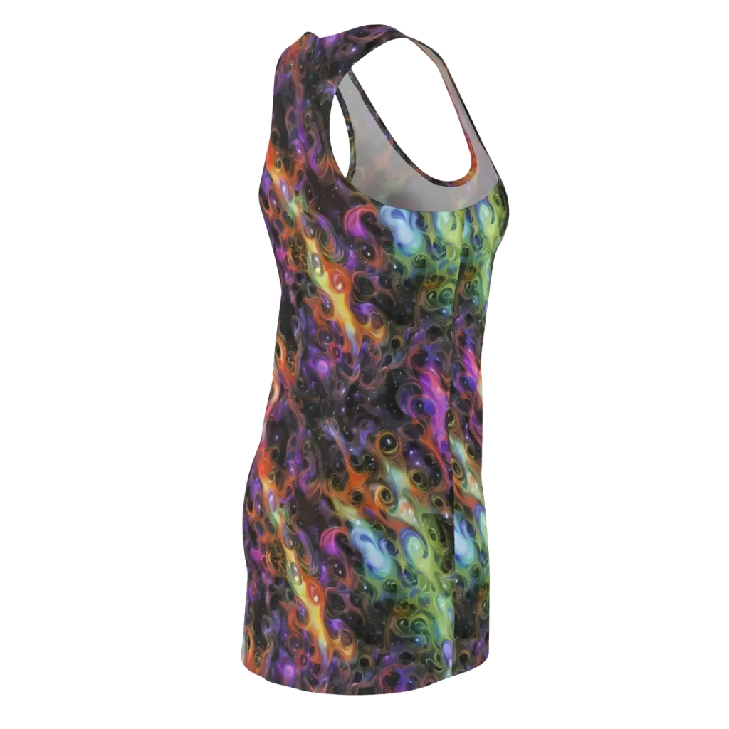 Galactic Gouache on Racerback Dress — Back Side