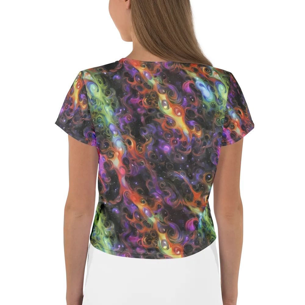 Galactic Gouache on Crop Tee — Back