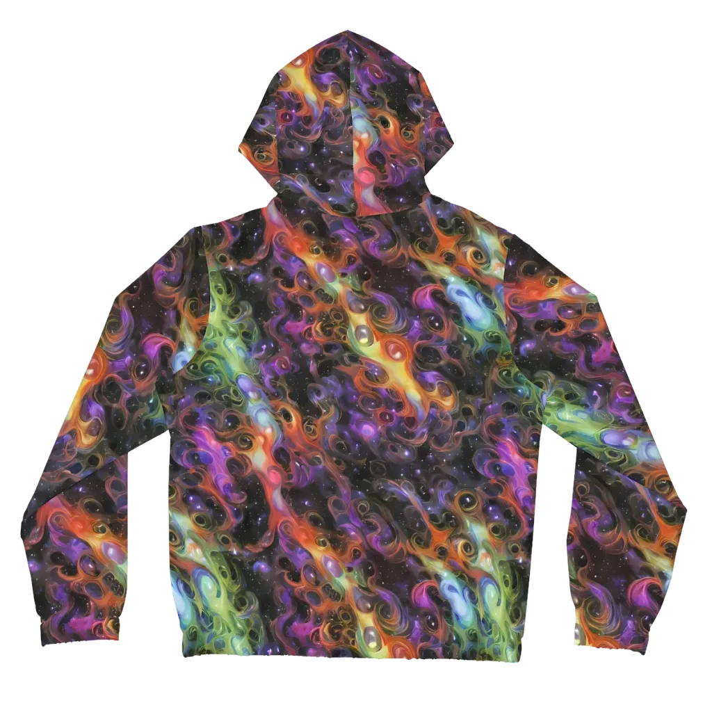 Galactic Gouache on Women's Full-Zip Hoodie — Back