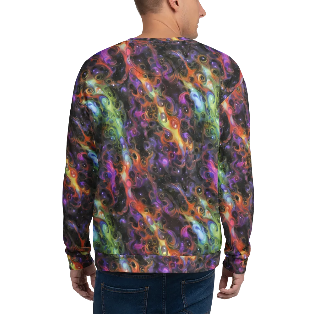 Galactic Gouache on Sweatshirt — Back