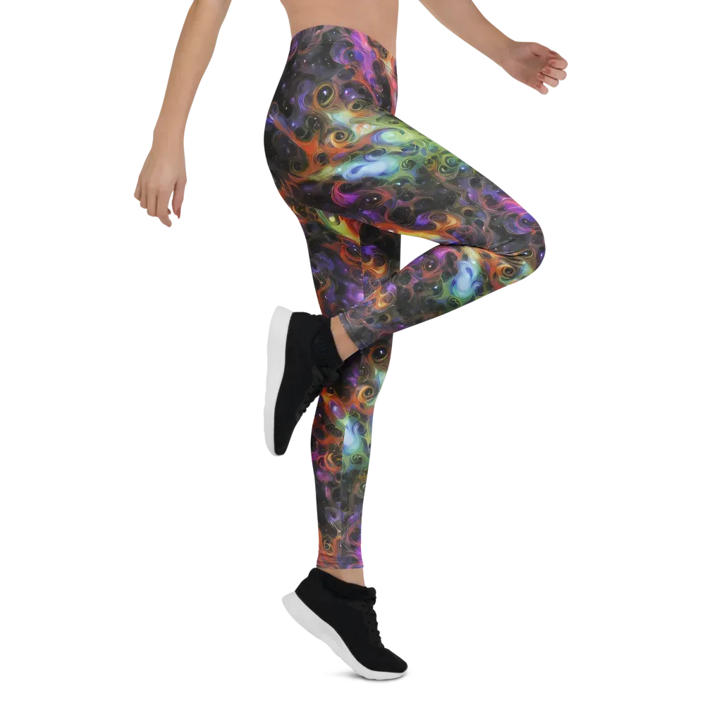 Galactic Gouache on Leggings — Right