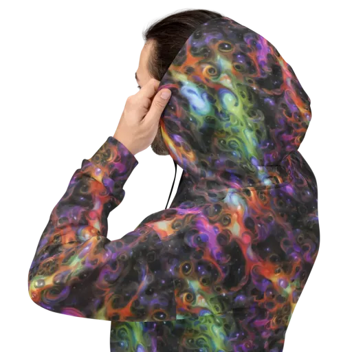 Galactic Gouache on a Hoodie