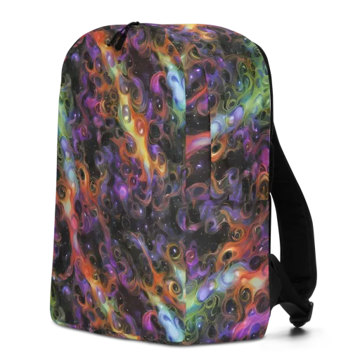 Galactic Gouache on a Minimalist Backpack