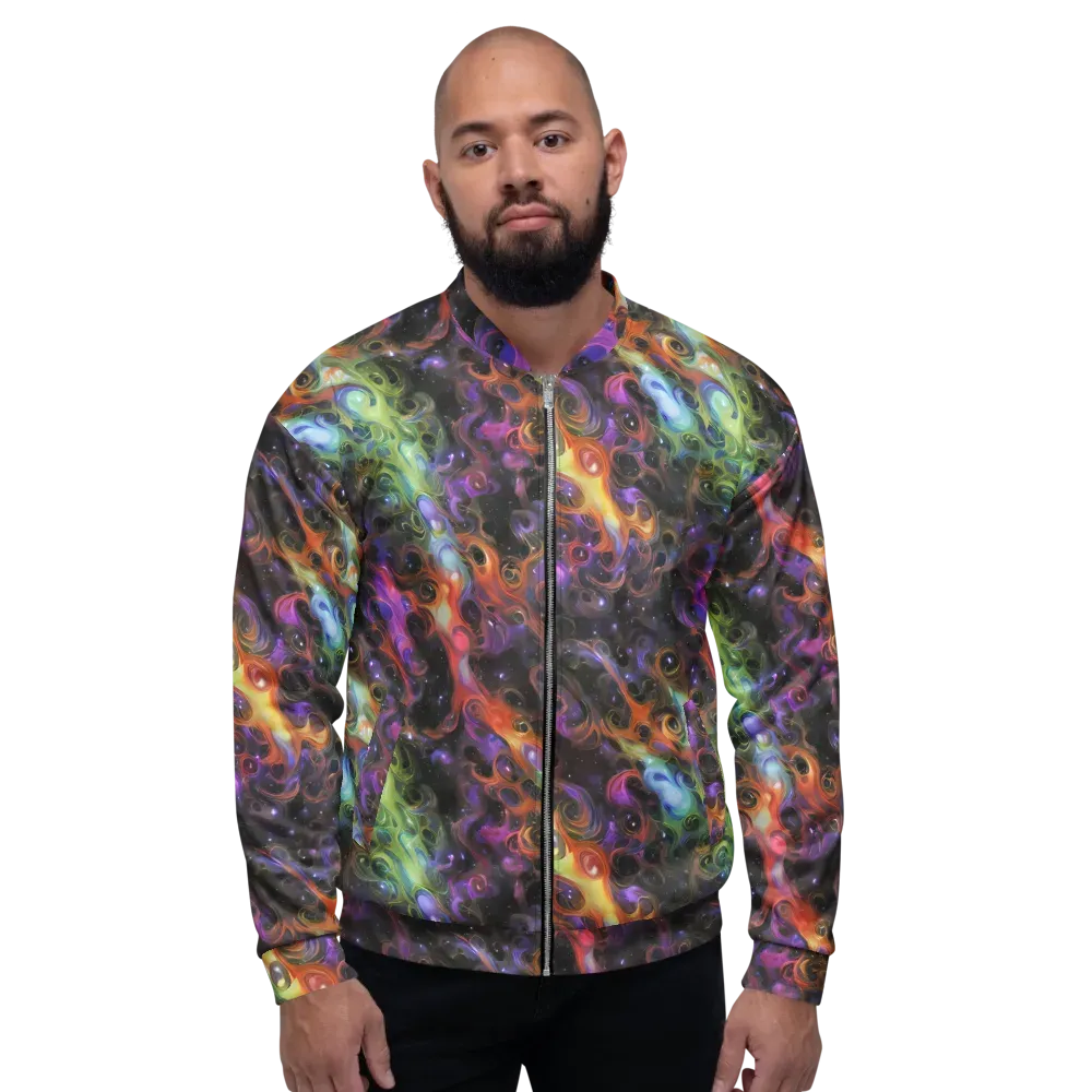 Galactic Gouache on Bomber Jacket — Front