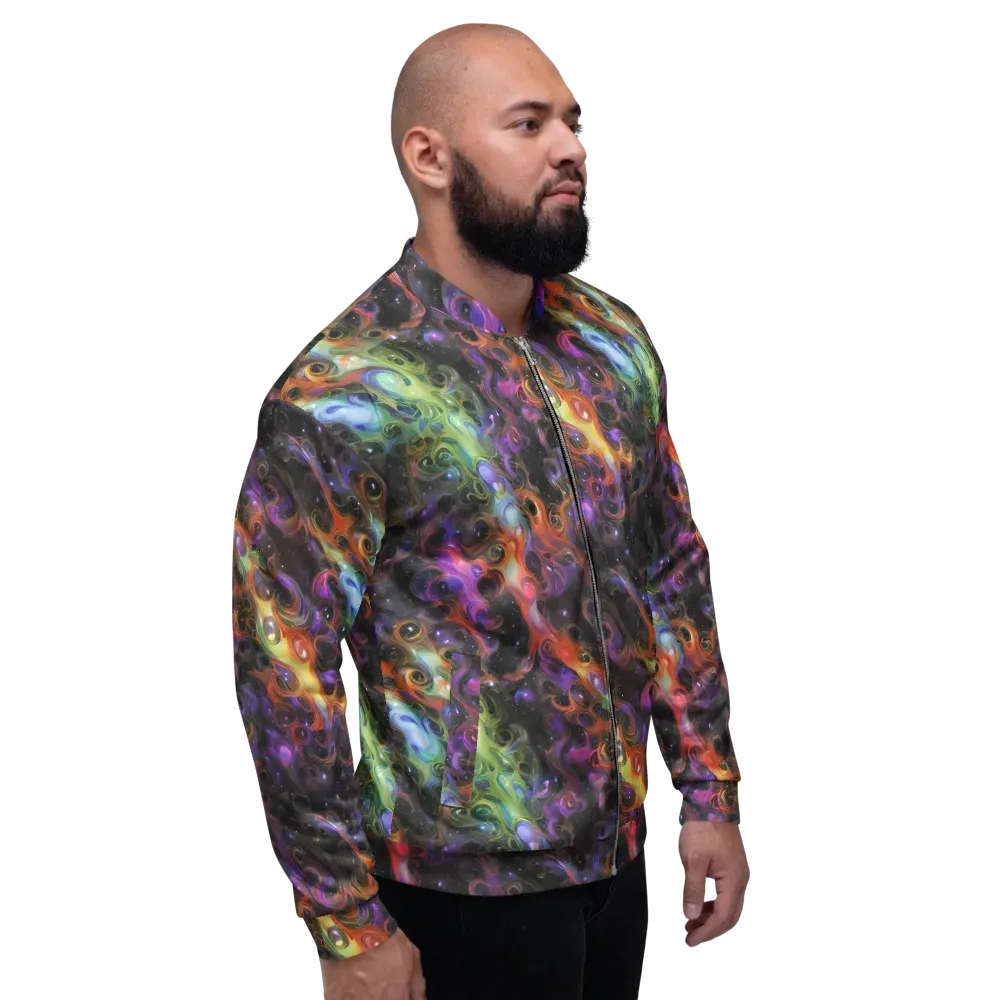 Galactic Gouache on Bomber Jacket — Right