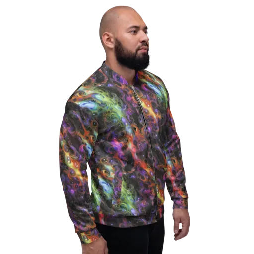 Galactic Gouache on a Bomber Jacket
