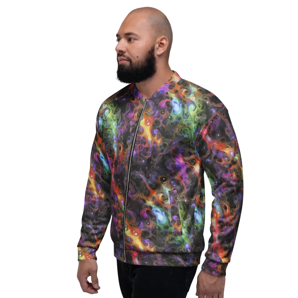 Galactic Gouache on Bomber Jacket — Left