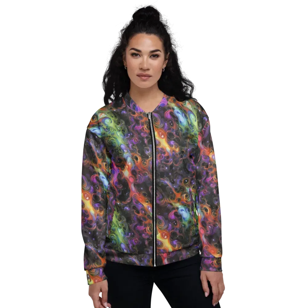 Galactic Gouache on Bomber Jacket — Front