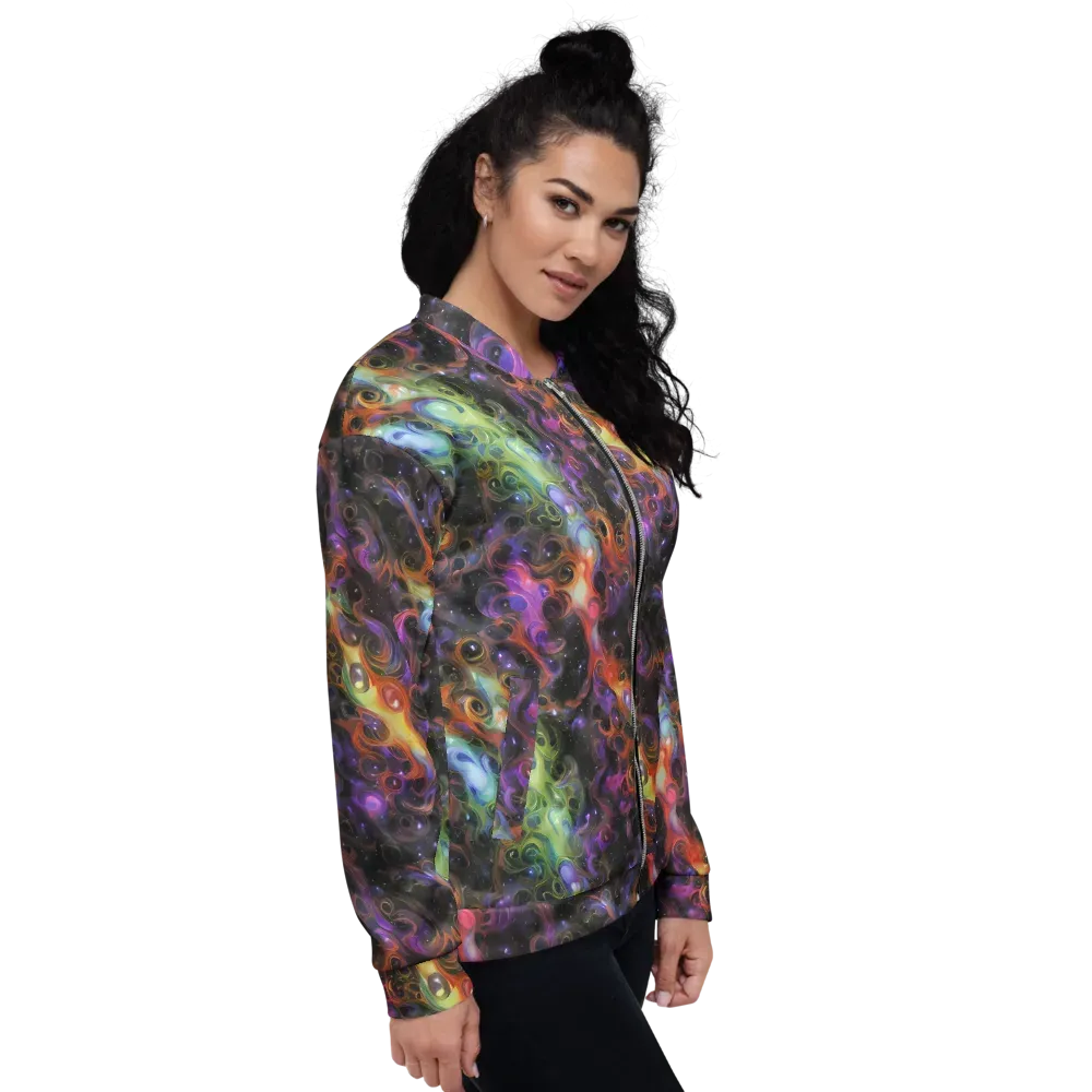Galactic Gouache on Bomber Jacket — Right