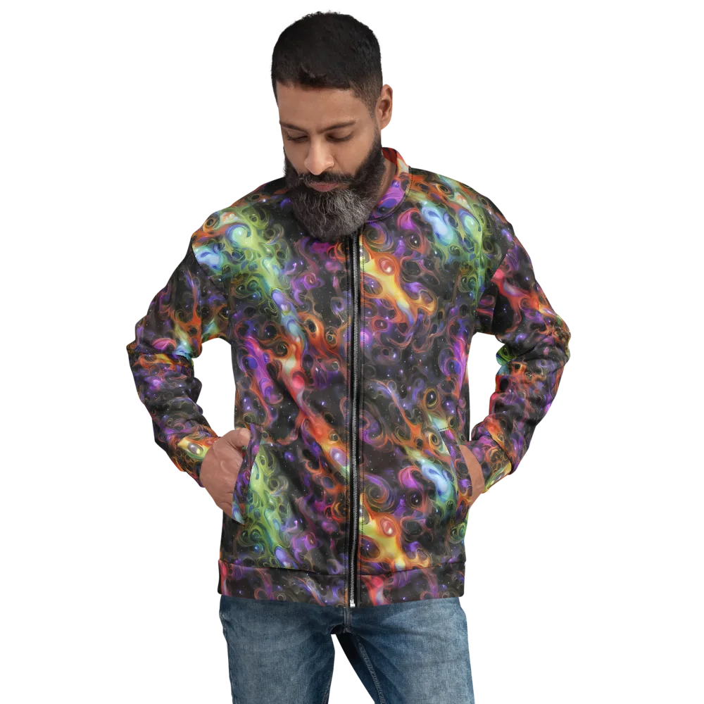 Galactic Gouache on Bomber Jacket — Front