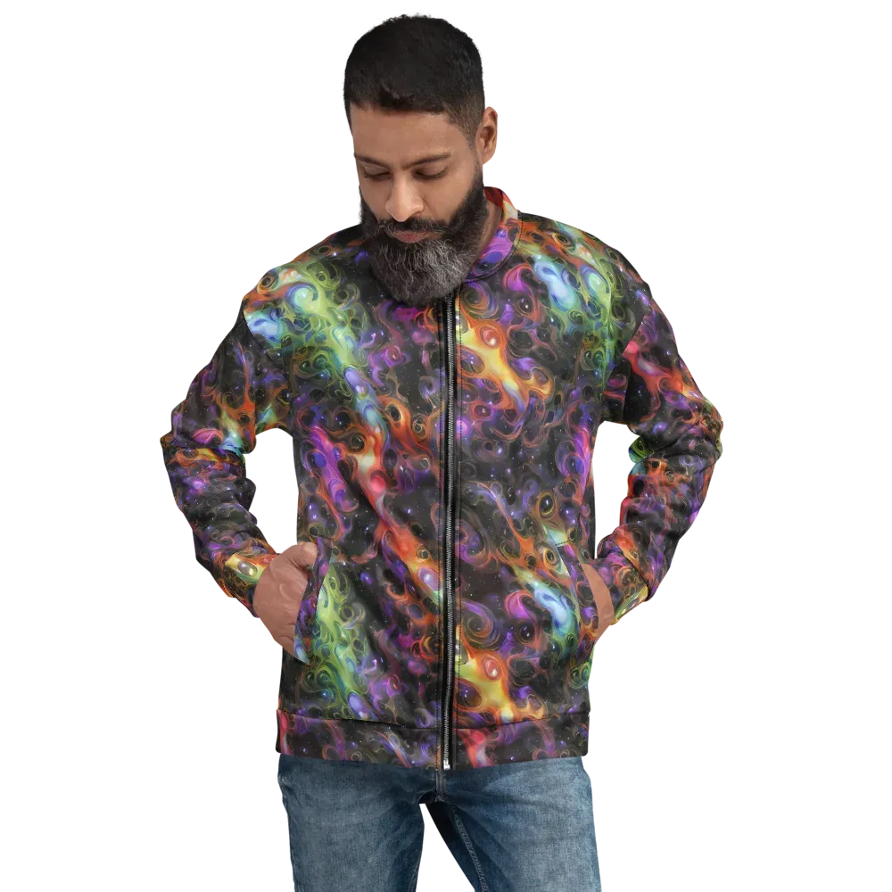 Galactic Gouache on Bomber Jacket — Front