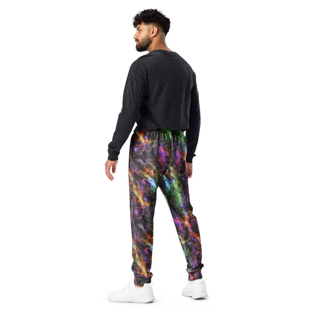 Galactic Gouache on Men's Joggers — Back