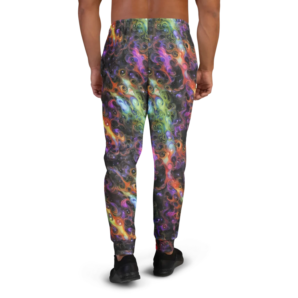 Galactic Gouache on Men's Joggers — Back