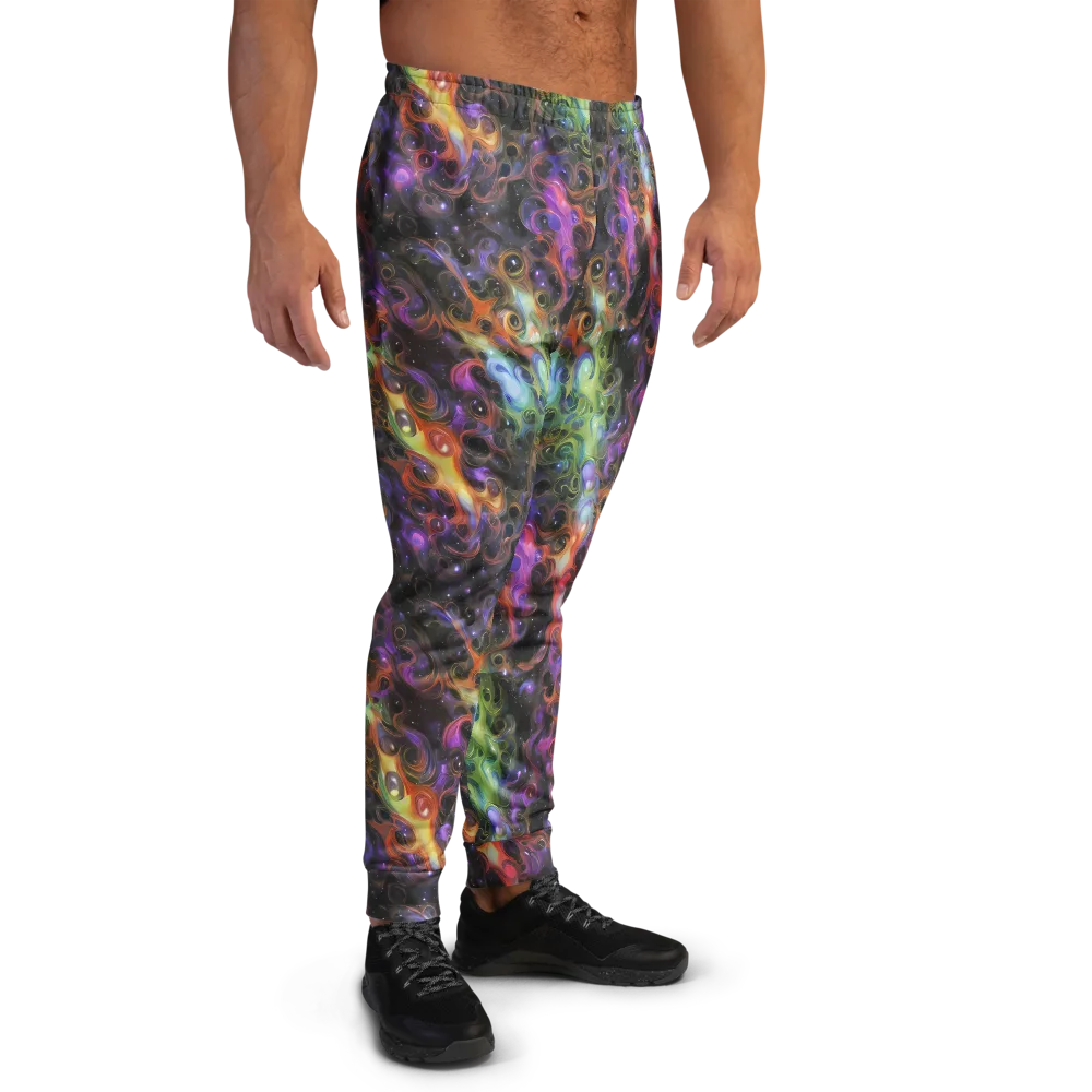 Galactic Gouache on Men's Joggers — Right