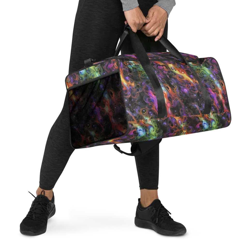 Galactic Gouache on Duffle Bag — Right Front