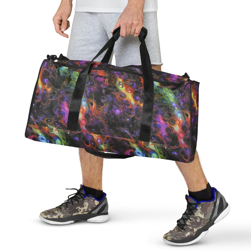 Galactic Gouache on Duffle Bag — Front