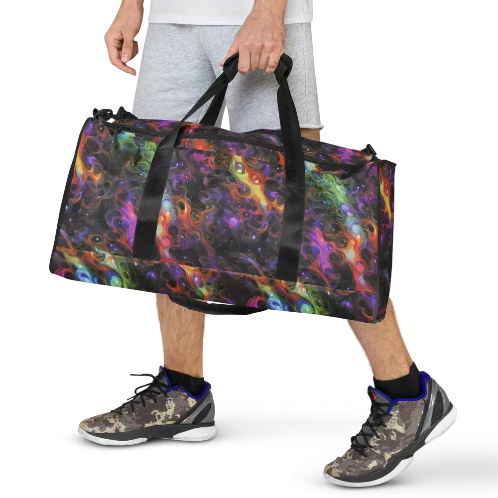Galactic Gouache on Duffle Bag — Front
