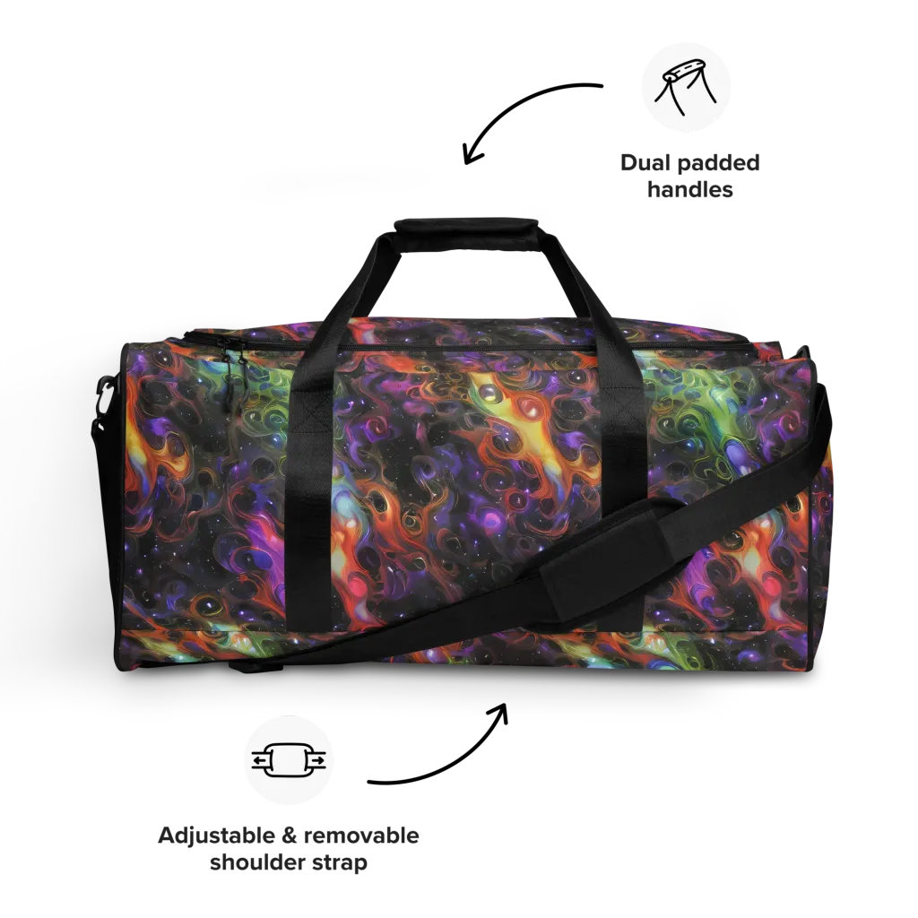 Galactic Gouache on Duffle Bag — Front