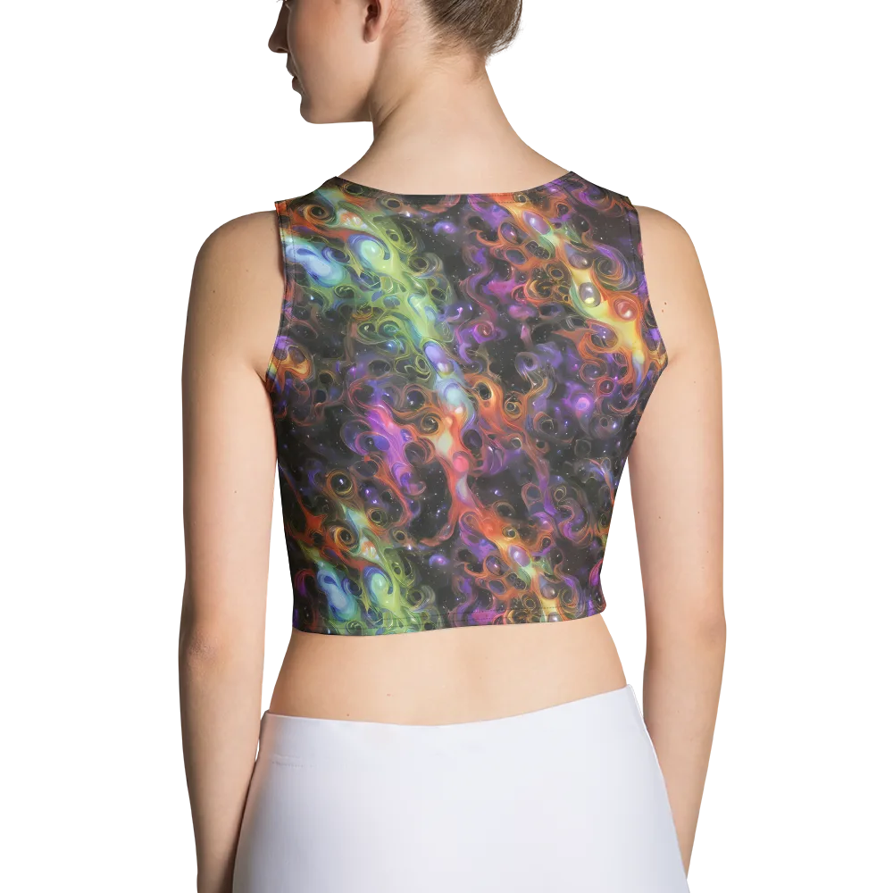 Galactic Gouache on Crop Top — Back