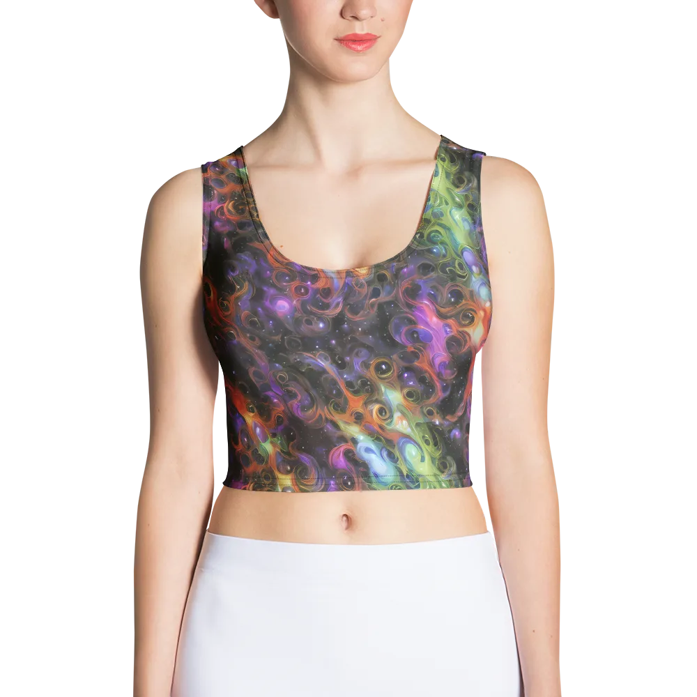 Galactic Gouache on Crop Top — Front
