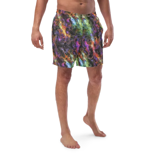 Galactic Gouache on a Swim Trunks