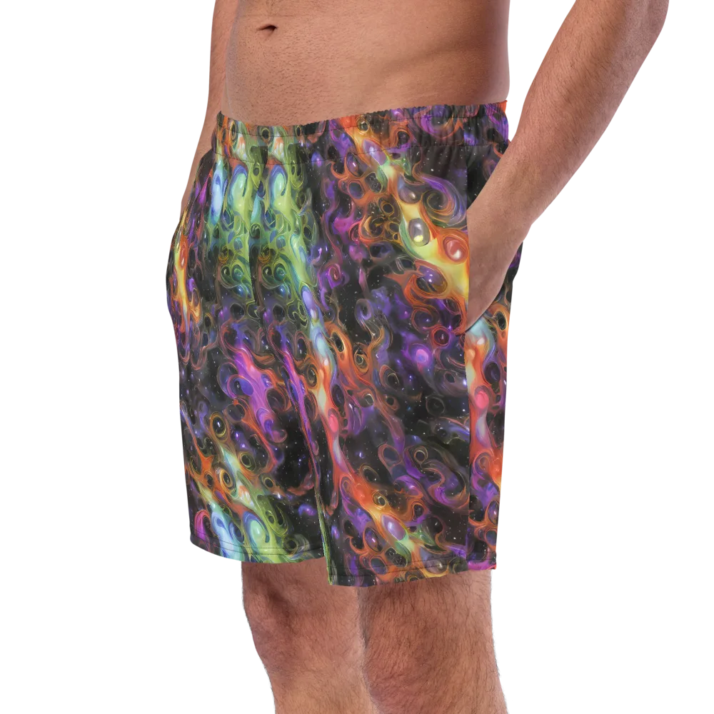Galactic Gouache on Swim Trunks — Left Front