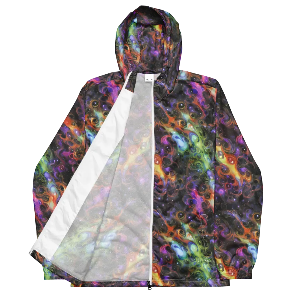 Galactic Gouache on Men's Windbreaker — Front