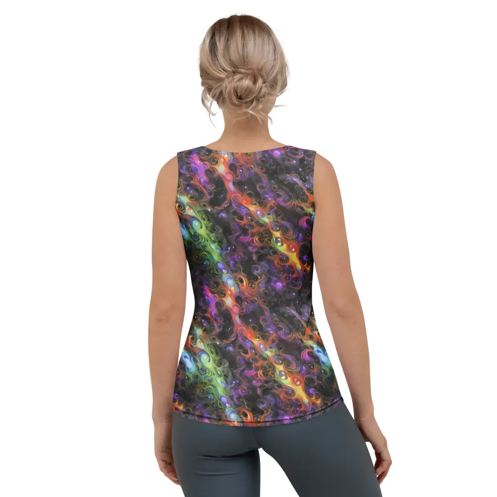 Galactic Gouache on Women's Tank Top — Back