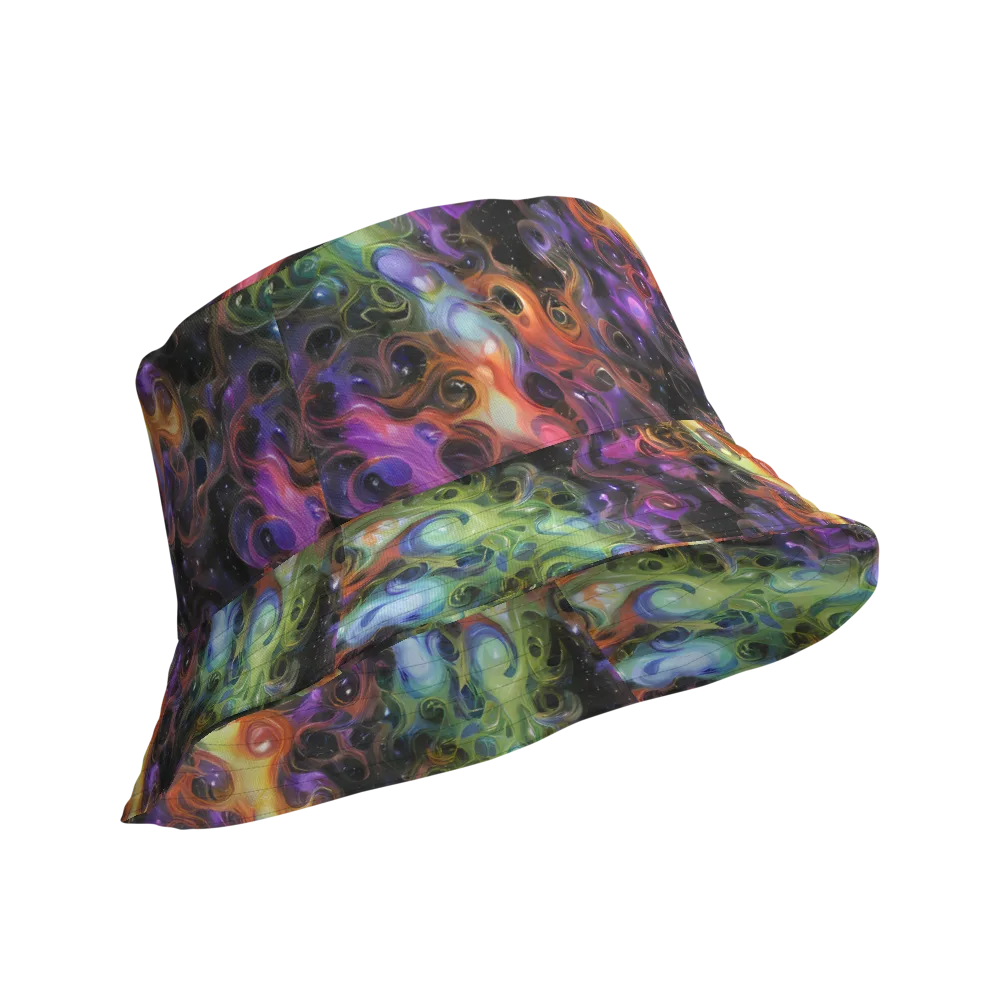 Galactic Gouache on Reversible Bucket Hat — Product details Outside