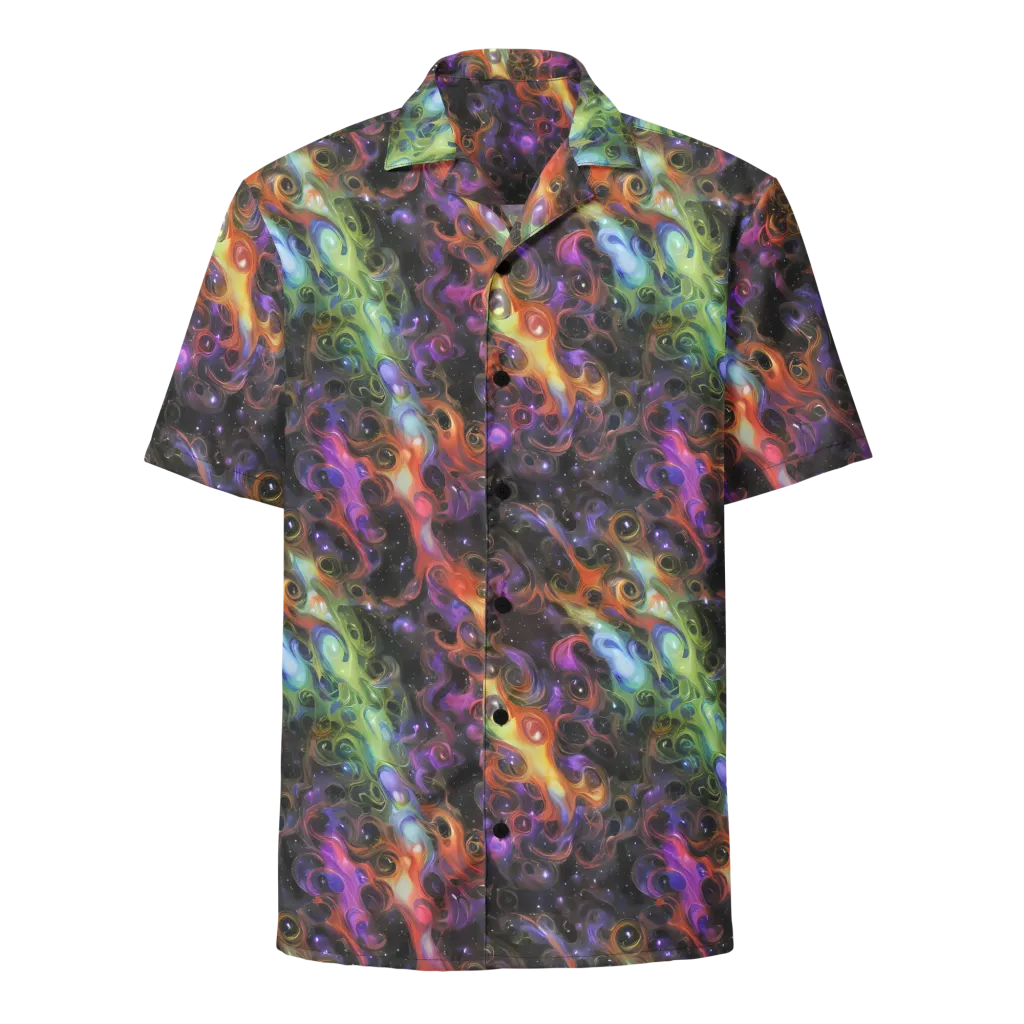 Galactic Gouache on Button Shirt — Front