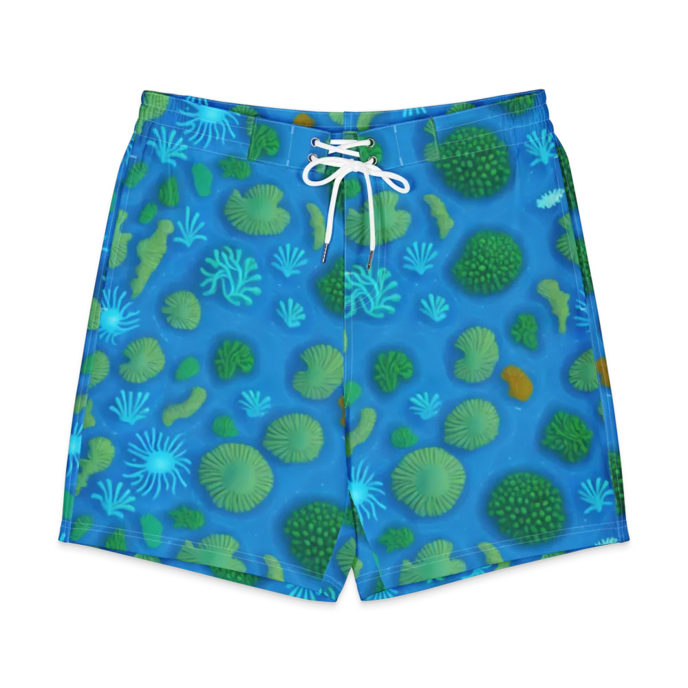 Emerald Drift on Men's Board Shorts — Front