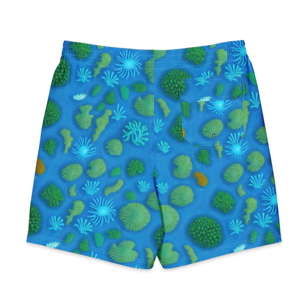 Emerald Drift on Men's Board Shorts — Back