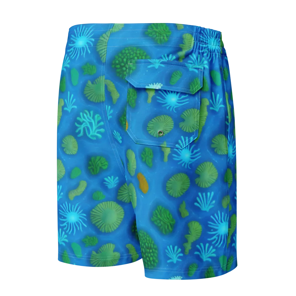Emerald Drift on Men's Board Shorts — Back