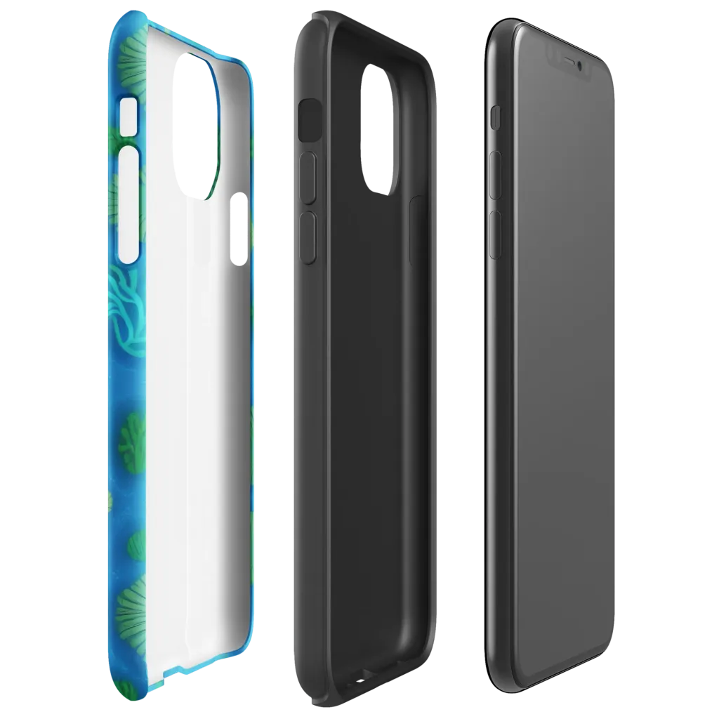 Emerald Drift on Tough Case for iPhone® — Right