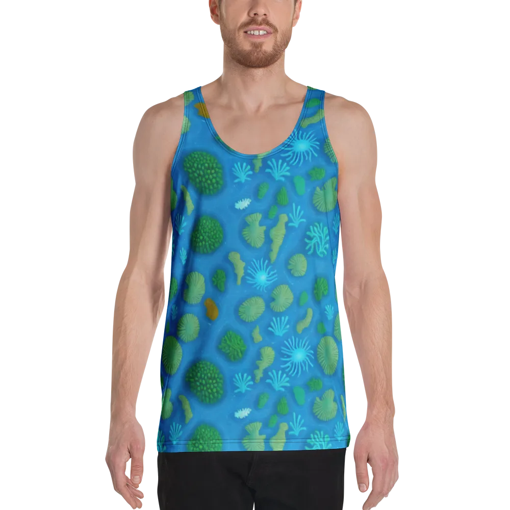 Emerald Drift on Men's Tank Top — Front