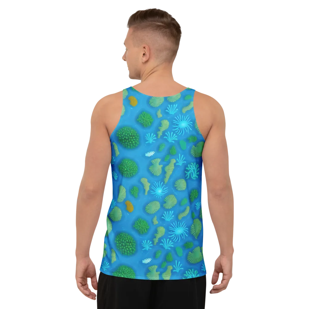 Emerald Drift on Men's Tank Top — Back