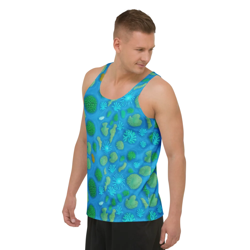 Emerald Drift on Men's Tank Top — Left Front