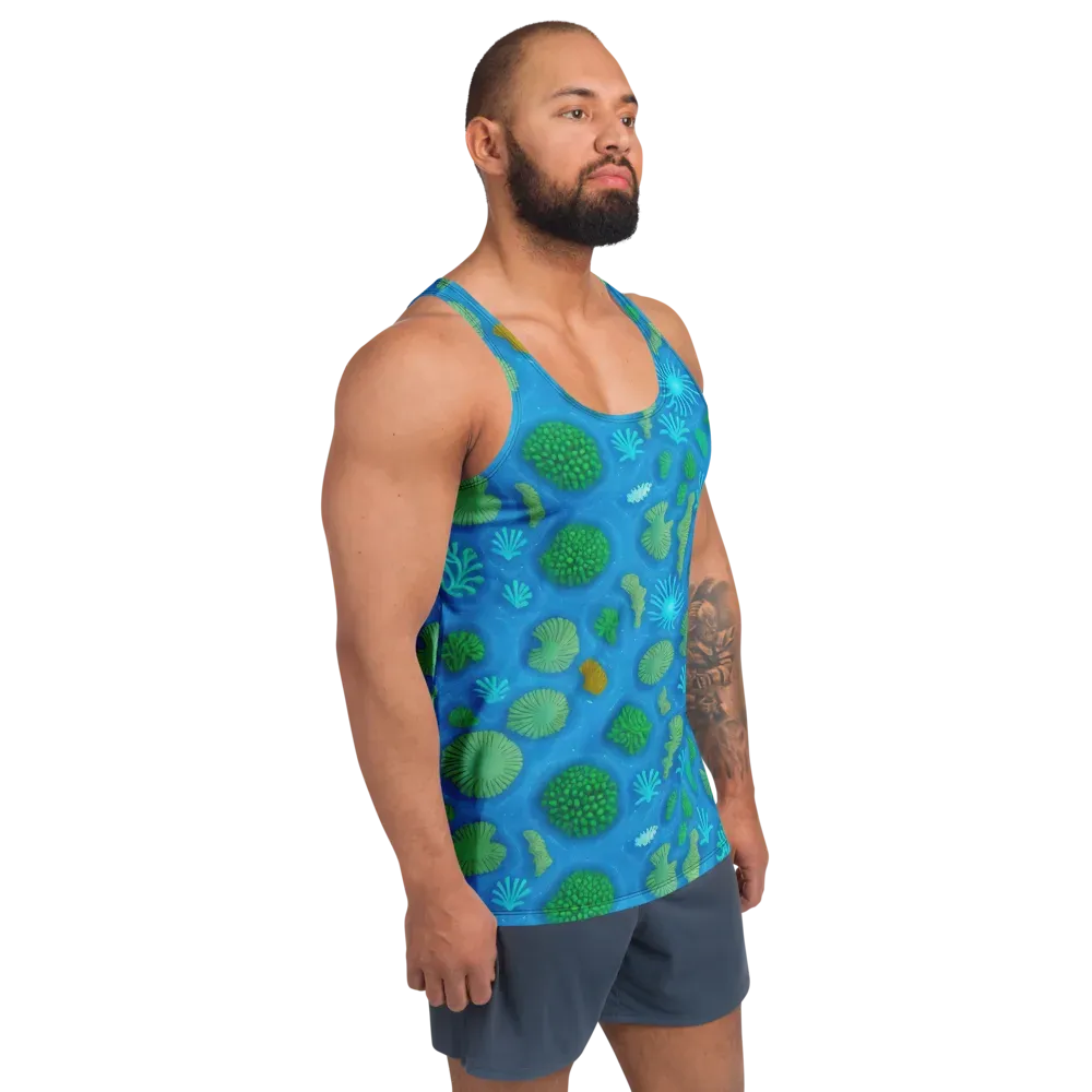 Emerald Drift on Men's Tank Top — Right Front