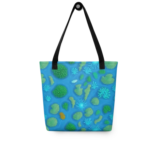 Emerald Drift on a Tote Bag