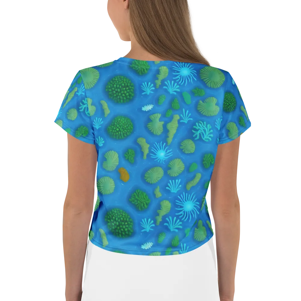 Emerald Drift on Crop Tee — Back