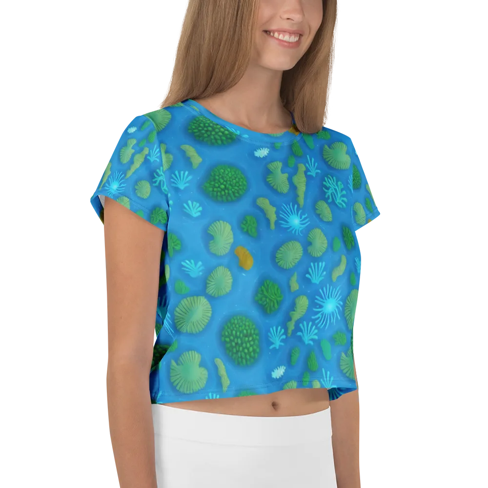 Emerald Drift on Crop Tee — Right