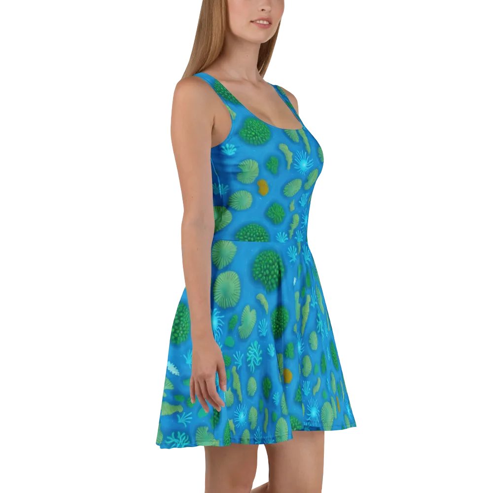 Emerald Drift on Skater Dress — Right